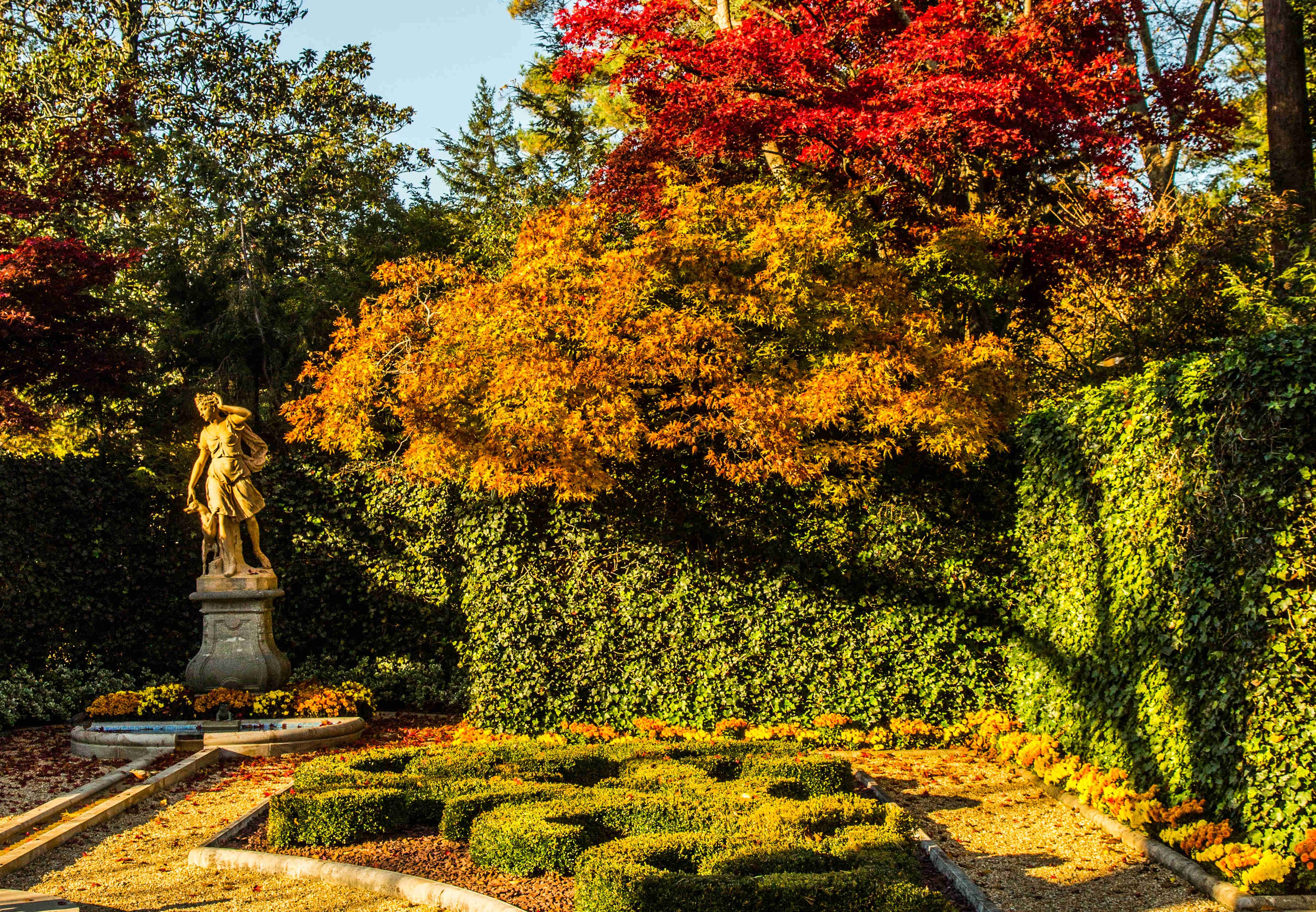 The French Parterre in fall. Photographed by Erik Kvalsvik, 2018.