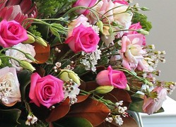 Arrangement with roses